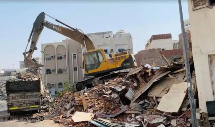 Half a million people displaced following the demolition of houses in Jeddah in Saudi Arabia