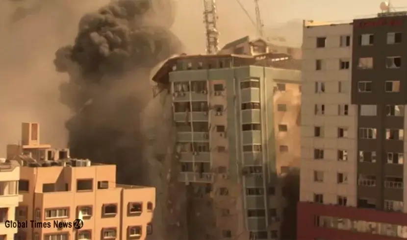 Israeli strikes destroy 15 residential buildings in Gaza