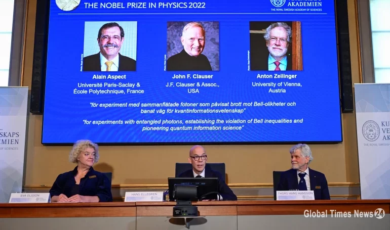 فزکس کا نوبل انعام تین سائنسدانوں کو دیا گیا